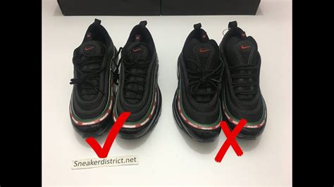 real vs fake undefeated x nike air max 97s|air max 97 undftd.